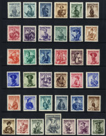 1948 Costumes Set, Complete Fine M (although 32 Are UM) Attractive Key Set From The 1940's, SG.1108/1144. Cat. £425. (37 - Other & Unclassified