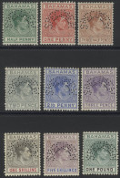 1938 KGVI Defins To £1 (9 From 14 Vals) Perf SPECIMEN, Fine M (odd Tone), SG.149s/157s, ST.Cat. £400 (9) - Other & Unclassified