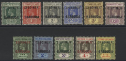 1922 Leewards Set Optd SPECIMEN, O.g. (some Gum Toning), SG.1s/11s, Cat. £250 (11) - Autres & Non Classés