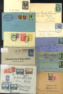 1930's-60's Commercial Mail Incl. PPC's, A Good Variety Of Frankings, Fiscals, Parcel Cards, Emphasis On Pre-WWII Items. - Andere & Zonder Classificatie