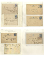 QV & KGV Postal Stationery Collection Incl. 1893 1d Carmine, Eight Used With Examples To USA (4 Incl. One Uprated With 1 - Other & Unclassified