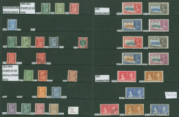 1904-70 M & U Collection On Hagner Leaves Incl. 1904 Vals To 2½d M, Vals To 1s FU, 1913-24 Simple Cypher Set M, 1925-27  - Sonstige & Ohne Zuordnung