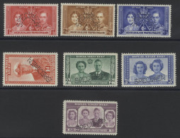 1937 Coronation Set & 1947 Royal Visit Set Perf SPECIMEN, Fine M, SG.115s/117s & 132s/135s, Cat. £290 (7) - Other & Unclassified