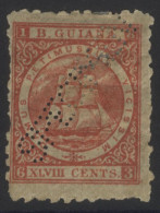 1867 48c Crimson Perf SPECIMEN, Part O.g (hinge Remnants, Slight Crease & Perf Faults), SG.104as. Scarce. Cat. £300 (1) - Other & Unclassified