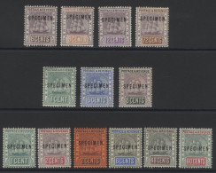 1889 CCA 6c, 8c, 12c & 72c Each Optd SPECIMEN, Fine M, SG.197s, 199s, 200s & 204s, 1890-91 CCA Set Optd SPECIMEN, Part O - Sonstige & Ohne Zuordnung