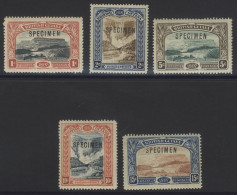 1898 QV Jubilee Set Optd SPECIMEN, O.g (hinge Remnants), SG.216s/221s, Cat. £160 (5) - Andere & Zonder Classificatie