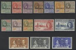 1921-27 MCCA Set (excl. 24c) Optd SPECIMEN, O.g Or Unused (96c Small Thin) SG.272s/82s (excl. 278s), 1946 Victory & 1937 - Otros & Sin Clasificación