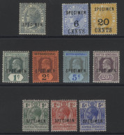 1882-87 CCA 1s Grey Optd SPECIMEN, Part O.g, SG.22s, 1888-91 6c On 3d & 20c On 6d Optd SPECIMEN, Fine M, SG.39s & 41s, 1 - Other & Unclassified