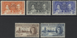 1937 Coronation & 1946 Victory Sets, Both Perf SPECIMEN, Fine M (hinge Remnants) SG.147s/9s, 162s/3s, Cat. £200 (5) - Sonstige & Ohne Zuordnung