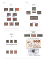 1852-1962 Mainly M (some U) Collection In A Ring Binder Incl. 1852 Stampless, Much Redirected Wrapper, Charged 3d, 1869  - Otros & Sin Clasificación