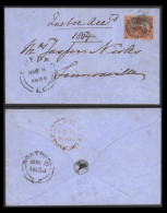 1854 6th March Envelope, Ex Quebec To Lennoxville Bearing A Fine 3d Indian Red (with Re-entry), Tied With Central Target - Other & Unclassified