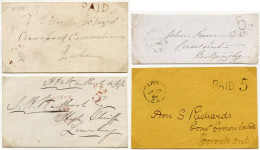 1863-69 '5c Paid' Markings, 1863 Cover Kingston To Toronto With 'PAID 5', 1863 Belmore To Quebec With PAID H/stamp & '5' - Otros & Sin Clasificación