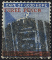 1879 3d On 4d Blue Showing The 'PENCB For PENCE' Variety, Good U, SG.34a, Cat. £250 (1) - Andere & Zonder Classificatie