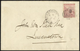 1880 (5 Nov) Locally Addressed Envelope, Bearing 1880 (Aug) '3' (Type 10) On 3d, Tied By Unclear Barred Numeral With 'QU - Other & Unclassified