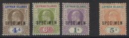 1907 MCCA Set Optd SPECIMEN, Part O.g Or Unused, SG.13s/16s. (4) Cat. £225 - Other & Unclassified