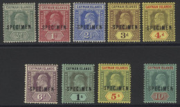 1907-09 MCCA/MSCA Set Optd SPECIMEN (excl. 1s SG.3s), Large Part O.g, SG.25s/34s. (9) Cat. £315 - Other & Unclassified