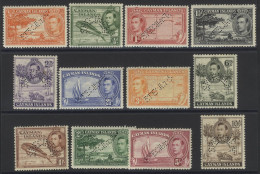 1938-48 Defin Set Excl. 1937 Issue Of 2½d & 3d (SG.120s & 121), Perf SPECIMEN, M (gum Tones), SG.115s/126. (12) Cat. £42 - Sonstige & Ohne Zuordnung