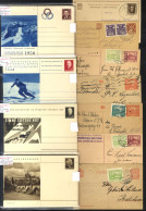 Postal Stationery Cards C1919-50, Mainly U (24) With Interesting Items Noted Incl. Express & Censored; 1947-50 Five Comp - Otros & Sin Clasificación