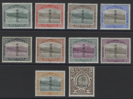 1903-07 CCC Set Optd SPECIMEN, M (5s - Small Corner Crease), SG.27s/36s. (10) Cat. £200 - Altri & Non Classificati