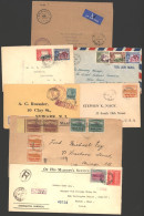 1910-76 Selection Of Covers Incl. 26th Apr 1910 O.H.M.S 'Postmaster, Dominca' Registered Envelope To USA, 26th Aug 1912  - Altri & Non Classificati