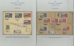 1935 Silver Jubilee Issue On Covers All Used From S. Georgia Incl. Whaling Cover To Norway (faults), Several Registered  - Autres & Non Classés