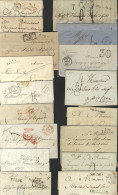 Selection Of Covers (the Interesting Pre-stamp To Middle Period), The Former With Various Entry Marks Etc. Incl. 'ANGLET - Otros & Sin Clasificación