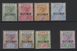 1898-1902 CCA Set Optd SPECIMEN, Fine M, SG.37s/44s. (8) Cat. £200 - Sonstige & Ohne Zuordnung