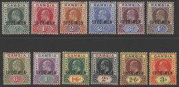 1902-05 CCA Set Optd SPECIMEN, Part O.g (several Vals With Tones To 1s), SG.45s/6s. (12) Cat. £250 - Other & Unclassified