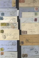 STATES 1850's & 60's Group Of Entires/covers (14) Plus One Piece With 1868 Baden Turned & Re-used, 1851 & 1866 Bavaria,  - Altri & Non Classificati