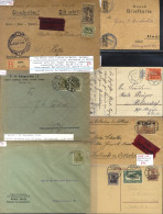 C1890-1920 Covers Incl. Piece With Hansa 2pf Bisects, SG.138 Uncommon Single Franking On Express Cover, 1921 Upper Siles - Autres & Non Classés