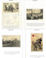WWI PPC's Mainly Related To Medical Services With C.d.s Of Field Hospitals, Hospital Train Cachet Noted, Red Cross Items - Otros & Sin Clasificación