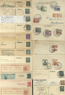 POSTAL HISTORY 1920's-40's Covers, Cards Etc. Incl. Unused Empire Postal Stationery Cards, Mid Period With Hindenburg Ty - Sonstige & Ohne Zuordnung