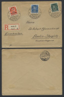 1927 Session Of International Labour Office Set Of Three On A Reg Cover, Cancelled In Berlin On 15.10.27 (Stamps Cat. £3 - Otros & Sin Clasificación