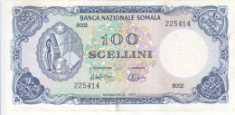 SOMALIA 100 SHILLINGS 1971 P 16a High Crisp EF/XF Series B002 - Somalië