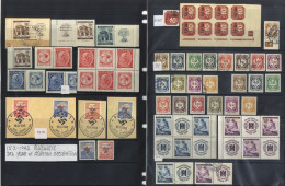 BOHEMIA & MORAVIA German Occupation 1939-44 M & U Collection Incl. 1939 Ovpt Accumulation Of Sets M, Plate No Pairs With - Other & Unclassified