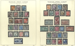 ALLIED ZONES: 1947-49 Mainly M (few U) Collection On Schaubek Printed Leaves Incl. Baden: 1947-48, 1948-49 Sets M, 1948- - Other & Unclassified