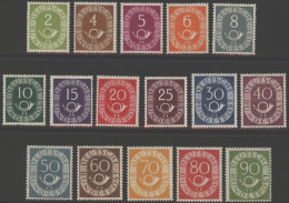 1951-52 Posthorn Set UM, SG.1045/1060, Cat. £2750 (16) - Sonstige & Ohne Zuordnung