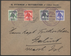 1912 Cover Bearing The 1911 Set Of Four Cancelled 'General P.O/12.Mar.1912/Butaritari Island' Large Double Ring D/stamps - Altri & Non Classificati