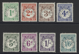 1940 Postage Due Set, Perf SPECIMEN, Fine M, SG.D1s/8s, Cat. £250 - Autres & Non Classés