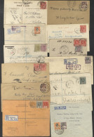 QV-KGV Miscellany Of Covers & Cards Incl. 1896 Reg Cover To The USA Bearing 3d & 4d Adhesives (PO Wax Seal On Reverse),  - Other & Unclassified