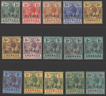 1913-22 MCCA Set + Extra Shades Optd SPECIMEN, Incl. 1s Optd In Black, Also 1s Optd In Red, Very Fine M, SG.89s/101s. (1 - Other & Unclassified