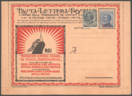 1921 25c Ovpt'd B.L.P Affixed To An Unused Publicity Postal Stationery Advertising Letter Card With 1917-24 15c Alongsid - Other & Unclassified