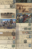 ITALIAN COLONIES IN AFRICA Mainly Libya Range Of 31, Mainly Postcards With Frankings On The Obverse Or Reverse. Nice Lot - Sonstige & Ohne Zuordnung