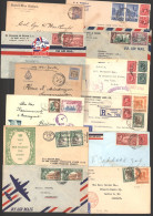 1890's-1950's Group Of Covers/cards (47) Incl. Reg, Postage Dues, Censored, With A Good Variety Of Frankings, Destinatio - Altri & Non Classificati