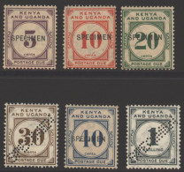 1928-33 Postage Due Set Optd (4) Perf (2) SPECIMEN, M (gum Toned, 10c Small Thin), SG.D1s/6s. Scarce. Cat. £350 - Other & Unclassified