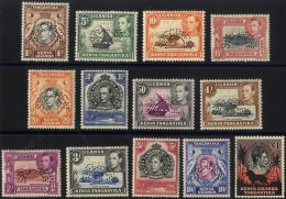 1938-54 KGVI Defin Set, Perf SPECIMEN, Fine M (hinge Remnants), SG.131s/150s, Cat. £1000 (13) - Other & Unclassified