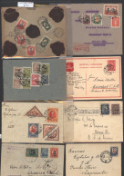 1922-37 Range Of Commercial Covers/cards (16) Mainly To Foreign Destinations, Showing An Array Of Frankings, Mainly Mult - Autres & Non Classés