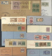 Group Of KGV/KGVI Covers & Cards Bearing Leeward Islands Adhesives Used In Barbuda Incl. 1925-26 Pair Of Envelopes To Th - Autres & Non Classés