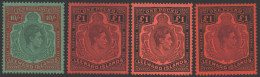 1938 10s Green & Red Plus £1 Shades (3 Diff), Fine M. - Other & Unclassified