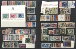 1912-89 M Or UM Collection On Stock Leaves, Commems, Defins, Officials, Sets & Part Sets, Mostly Fine. (558 + 4 M/s) ST. - Altri & Non Classificati